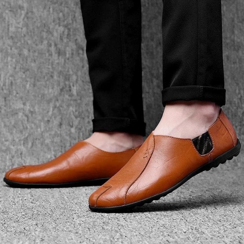 Eburwin - Chaussures en cuir à la mode Confort Orthopédique