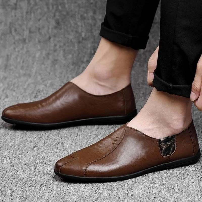 Eburwin - Chaussures en cuir à la mode Confort Orthopédique