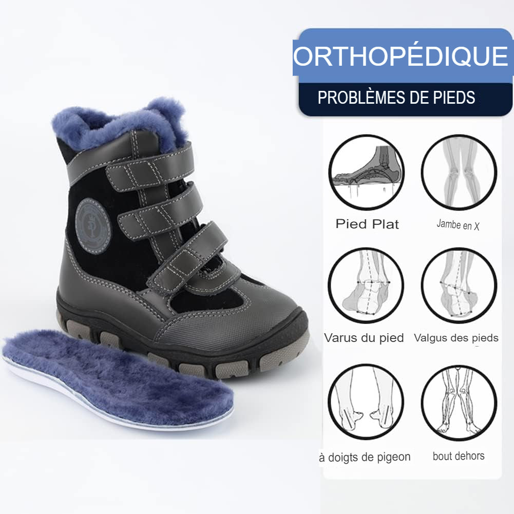 Chaussures orthopédiques enfant<br> Botte d'hivers Confort Orthopédique