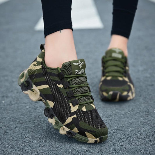 Chaussures orthopédiques femme Militaire Respirantes Camo