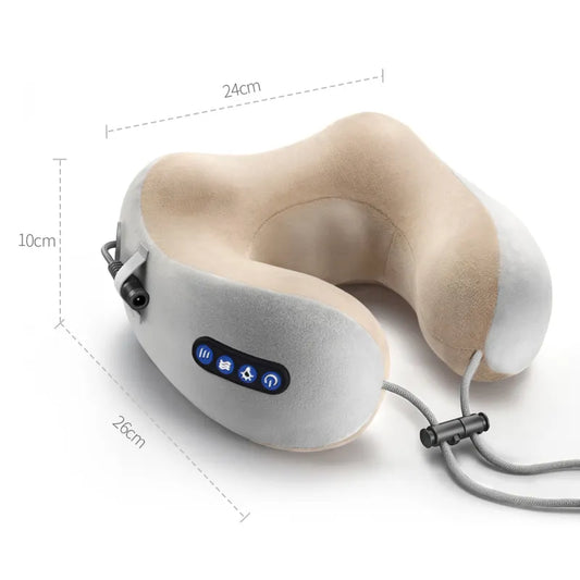 Masseur de cou électrique oreiller en forme de U multifonctionnel Portable Confort Orthopédique