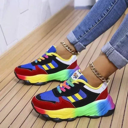 Zapatillas coloridas para mujer.