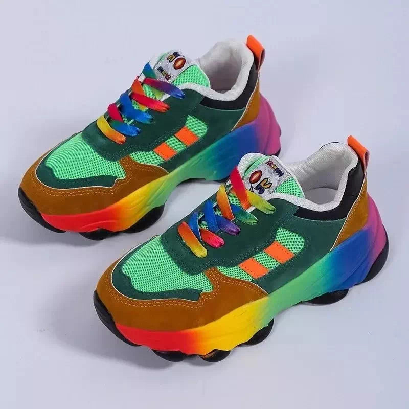 Zapatillas coloridas para mujer.