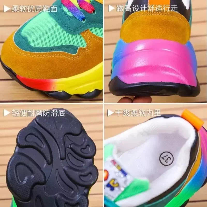 Zapatillas coloridas para mujer.