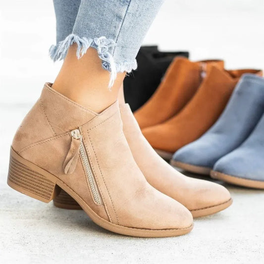 Women's low heel boots Komel