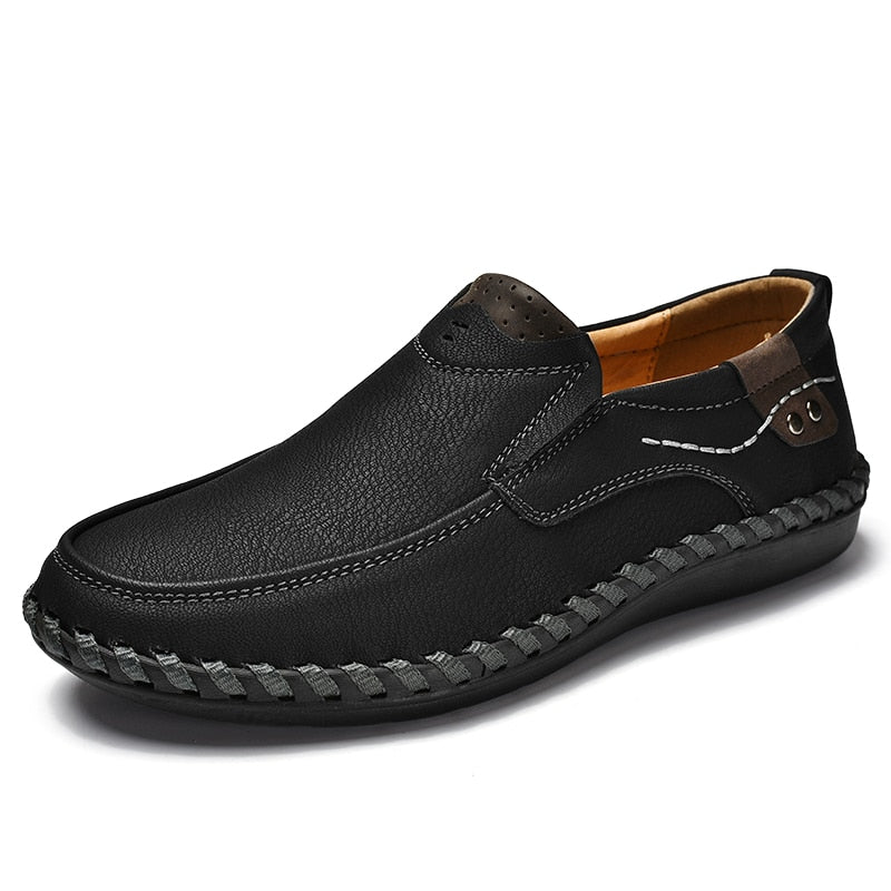 Mocassins en cuir confortables pour hommes Confort Orthopédique