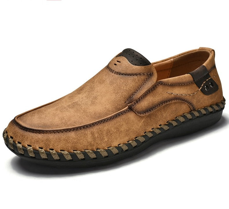 Mocassins en cuir confortables pour hommes Confort Orthopédique