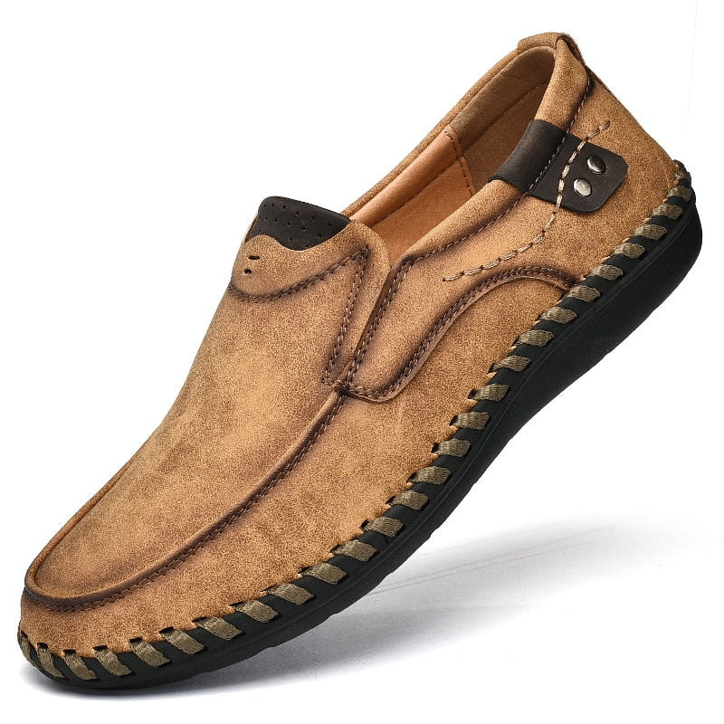 Mocassins en cuir confortables pour hommes Confort Orthopédique