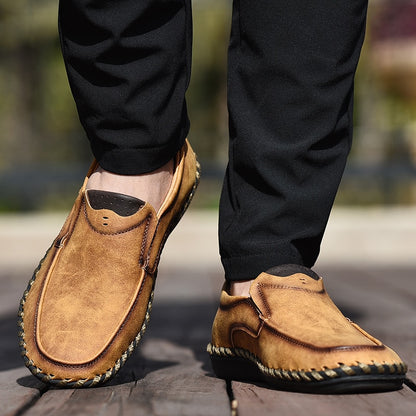 Mocassins en cuir confortables pour hommes Confort Orthopédique