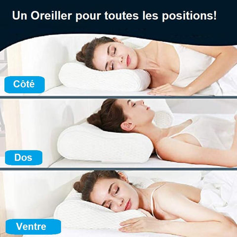 Oreiller en mousse à mémoire de forme Confort Orthopédique