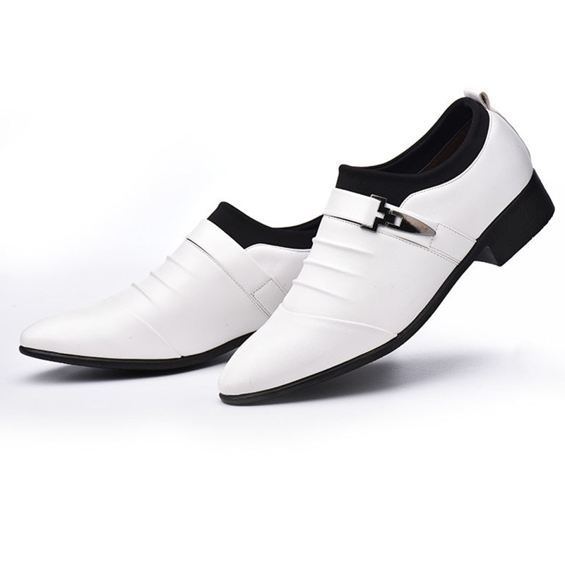 Chaussures classiques en cuir noir pour hommes - Skyder Confort Orthopédique