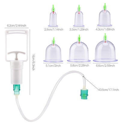 Ensemble de Thérapie CUPPING  Tasses Ventouse chinoises Confort Orthopédique