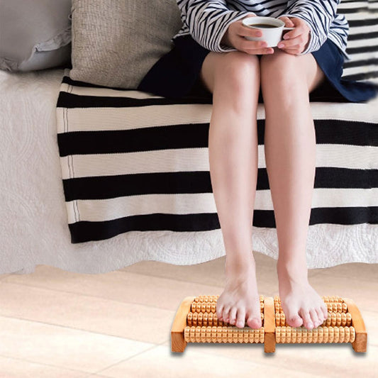 Rouleau de Massage des pieds en bois Confort Orthopédique